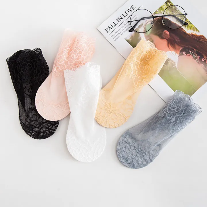 Women%20shallow%20transparent%20invisible%20thin%20non%20slip%20lace%20socks%20-%20Image%204