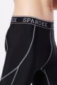 Spandex compression pants Black/Grey stitch length lp002. 
