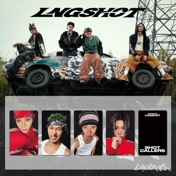 NEW%20%20debut%20album%20SHOT%20CALLERS%20mini-album%20LNGSHOT%20Louis%20Ohyul%20Ryul%20Woojin%20special%20edition%20card,%20motorcycle%20card,%20merchandise%20-%20Image%203