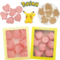 8pcs/Set Pokemon Pikachu Cookie Mould 3D Pressable Biscuit Mold Kitchen Baking Supplies Cartoon Anime DIY Baking Tools Kids Toys. 