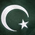 small size national  Pakistani arm Flag 2x 1.5 inch. 
