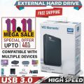 WD Elements USB 3.0 External Portable Hard Drive 1TB, 750GB, 640GB, 500GB, 320GB, 250GB, 160GB, 100GB, 80GB. 