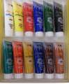 Acrylic Paints Set Of 12 colours (30ml per Tube) High quality pigements and best result. 