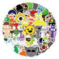 55Pcs Incredibox Sprunki Stickers Sprunki DIY Stickers Scrapbooking Phone Luggage Skateboard Waterproof Decals. 