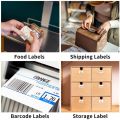 Thermal Labels 20/30/40/50 White Blank Thermal Printer Labels SKU Barcode Labels, Self-Adhesive Address Shipping Labels Stickers. 