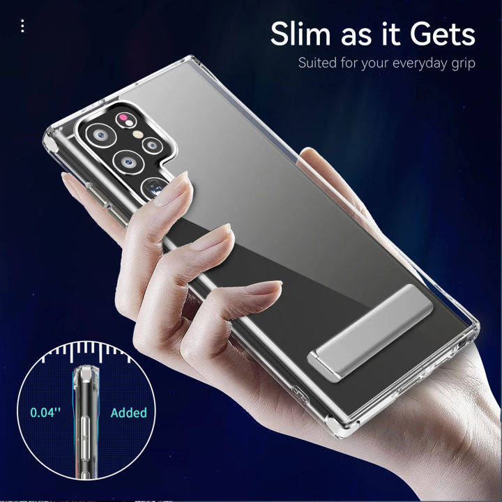Clear%20Mobile%20Phone%20Case%20with%20Metal%20Kickstand%20for%20Samsung%20Galaxy%20S26%20S25%20S23%20Ultra%20Plus%2022%20S24%20Slim%20Stand%20Cases%20Back%20Cover%20-%20Image%206
