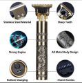 Original Vintage T9 Professional Hair Trimmer for Men | Genuine Rechargeable Metal Hair Clipper with Steel Body | Barber-Grade Cutting Machine. 