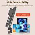Tablet Holder for Bed with 90cm Metal Arm 360° Rotating Bed Tablet Mount Stand For iPad Stand 4.5~11 Inch Phone Tablet Bracket.