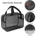 Mesh Shower Caddy Tote Bag Cosmetic Storage Bag Multifunctional Shower Bag Large Capacity Portable Toiletry Organizer.