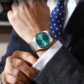 POEDAGAR 930 Men's Luxury Stainless Steel Quartz Watch – Luminous Dial with Date & Day Display. 