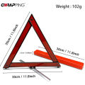 Car Triangle Reflective Tripod Safety Hazard Foldable Stop Sign Emergency Breakdown Warning Reflective Sticker Car Accessories.