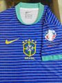 Brazil national football team copa America away half sleeve Jersey Thai premium.