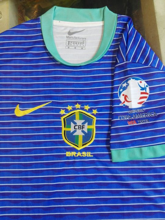 Brazil%20national%20football%20team%20copa%20America%20away%20half%20sleeve%20Jersey%20Thai%20premium%20-%20Image%206