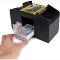 2 Decks Automatic Card Shuffler Automatic Playing Cards Shuffler Mixer Games Poker Sorter Machine Dispenser for Travel Home. 