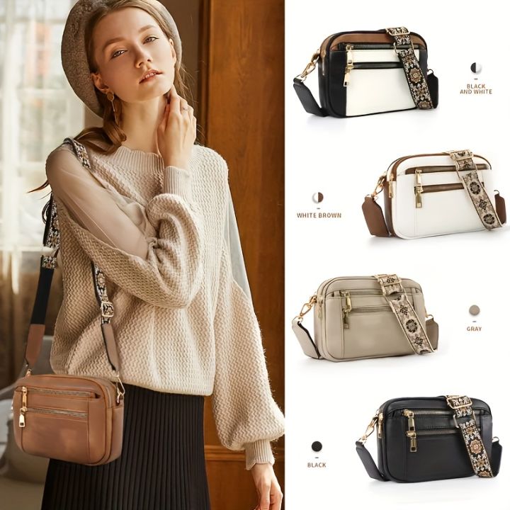 Stylish%20Large%20Capacity%20PU%20Square%20Crossbody%20Bag%20Multi-Functional%20Casual%20Shoulder%20Bag%20for%20Women's%20Travel,%20Shopping%20Styling%20Outfits%20-%20Image%203