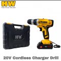HW 20V Cordless Drill Machine |Cordless charger Drill 2X Battery. 