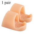 2Pcs Toe Straightener Thumb Valgus Protector Silicone Gel Foot Fingers Bunion Adjuster Feet Pads Foot Care Tool. 
