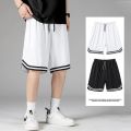 Summer Sports Shorts Men's Casual Five-point Pants Trend Loose Basketball Outer Wear Big Pants Pants Mesh Thin Section.