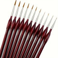 Yutiars Detail Paint Brushes Set, 11 Pcs Miniature Brushes for Fine Detailing & Art Painting - Acrylic, Oil, Watercolors & Paint. 