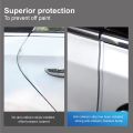 Car Door Edge Guards, 16ft Clear Chrome Universal U Shape  Sealed Door Edge Protection Fit for Most Car. 