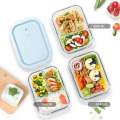 Borosilicate Glass Lunch Box Food Containers Microwave Safe Glass Storage. 