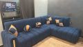 L shape Sofa in bubble design towel fabric. 