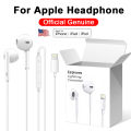 Original Headphones For Apple iPhone 16 15 14 13 11 12 Pro Max Plus In-ear Lightning 3.5MM Wired Bluetooth Earphones Accessories. 