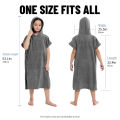 Kids Bath Hooded Changing Towel Robe, Swimming Robe Surf Beach Poncho, Quick Dry Absorbent Surf Poncho, Microfiber Towels.