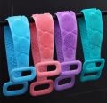 silicone Body scrubber Bath belt for men and women Exfoliating back washer shower strap with massage Nubs. 