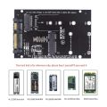 M.2 NGFF Msata SSD To SATA 3.0 2.5 Adapter M2 PCI SSD Converter Riser Card For PC Laptop Add On Card up to 6Gps. 