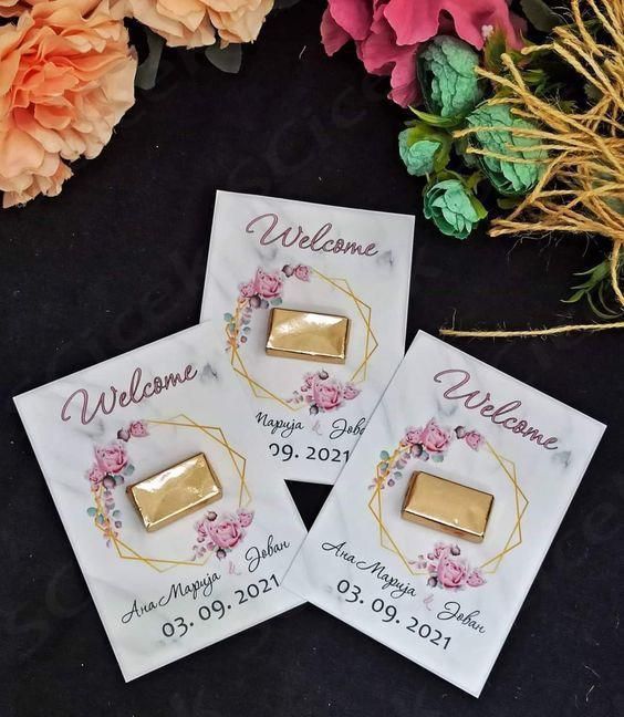12 chocolate favours coutmozied for nikkah wedding and parties digtial  card for kids parents by flower power
