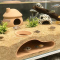 Apcarium Fish Tunnel Hideout |   Natural Curved Cave Decor for Guppies, Betta Fish, Bristlenose Plecos |   Freshwater Saltwater Tank. 