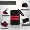 2Pcs Black OK Cloth Gym Wrist Wraps – Sports & Workout Wristbands for Weightlifting, Running, Basketball, Football & Fitness. 