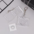 DIY Mini CD Case Key Chain 1 PCS Blank Album Backpack Hanging Decor Keychain Pendant.