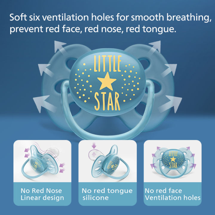 PHILIPS%20AVENT%20silica%20gel%20Soothing%20pacifier%20Over%200-6%20months%20Newborn%20babies%20Anti-Colic%20baby%20nipple%20ventilate%20no%20smell%2006-18%20months%20-%20Image%203