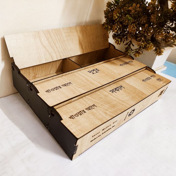 Premium Wooden  Organisation Medicine Box