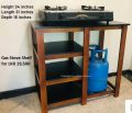 Wooden Gas Stove Stand With Three Shelf.