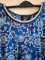 fashion designer soft malti color night top for women.
