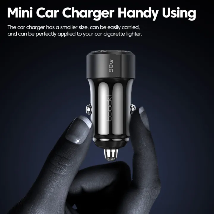 Toocki%20Car%20Charger%2050W%20Quick%20Charge%20And%2060W%20USB%20A%20to%20Type%20C%20Cable%20for%20iPhone%20%20Poco%20%20S23%20%20Fast%20Charging%20-%20Image%206