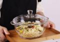 Glass Serving Casserole With Lid. 