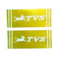 2 pcs Motorcycle front Suspension fork sticker or TVS bike front fork logo sticker -Gold. 