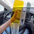 Day/Night 2 in 1 Polarized Car Sun Visor Extender Anti-Glare UV Protection Clip-On Shield for Auto Safety Driving.