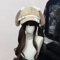 Women's Kawaii Hat Sweet Style New Fashion Cap Grey Dog Eared Cap Subculture Beret Cute Individualistic Embodying Otaku Culture.