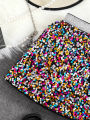 Spring and Autumn New Shiny Sequin A-line High-Waist Skirt for Girls; Single Piece. 