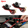 2Pcs/set Car Fuse Holder Mini Blade Adapter Splash-proof Box for 12V 10A in Line Cutoff Switch Socket Damp Proof Fuse Socket.