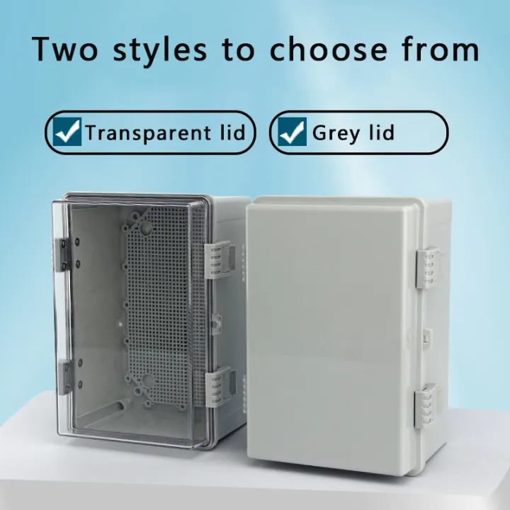 IP66%20Outdoor%20Waterproof%20ABS%20Gray/Transparent%20Cover%20Plastic%20Electronic%20Junction%20Box%20Electronic%20Housing%20Outdoor%20Waterproof%20Box%20-%20Image%202