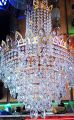 42 inch Length 10 light Big Size Heavy Crystal Stone Fanoos. 