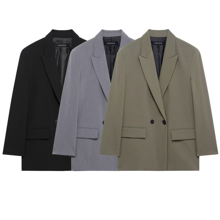 HXAO%20Blazer%20Women%20Double%20Breasted%20Pocket%20Women's%20Jacket%202025%20Long%20Sleeve%20Casual%20Blazers%20Woman%20Chic%20Office%20Wear%20Ladies%20Coat%20-%20Image%202