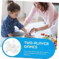 10Pcs 18mm D6 Round Corner Empty Acrylic White Blank Dice For DIY Board Game Write Painting Graffiti Props Educational Toys tool. 