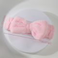 Bow Headband Wristband Set Towel Elastic Soft Washing Face Shower Make up Yoga Sports Skincare Headband for Women Girls. 